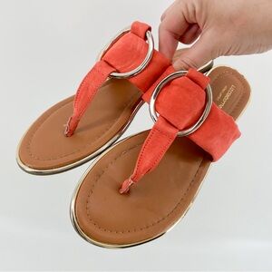 Liz Clairborne Calayan Sandals Coral Pink 8M